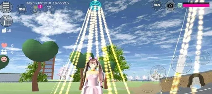 3D画面打造的校园模拟游戏