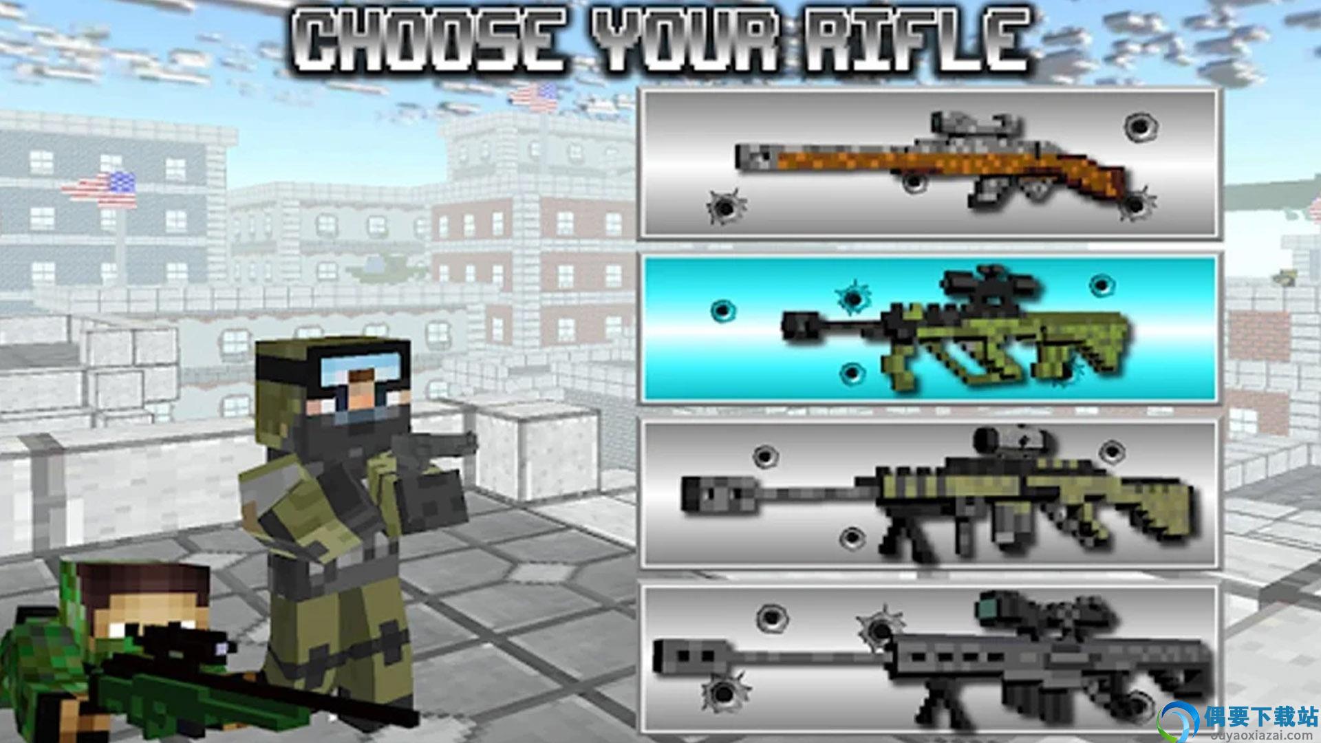 米国狙击手(American Block Sniper Survival)截图1
