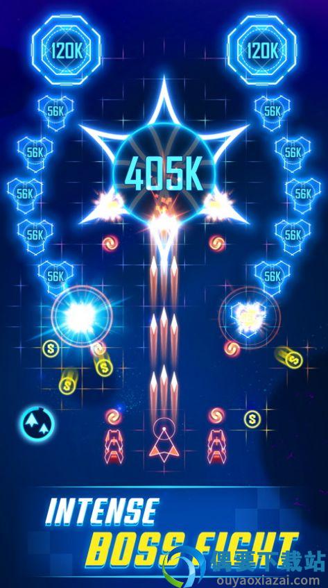 雷电战机飞行风暴(Geometry Wars)