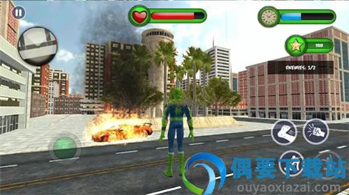 蜘蛛绳英雄维加斯格斗3D(Super Spider Rope Vegas 3D)截图1