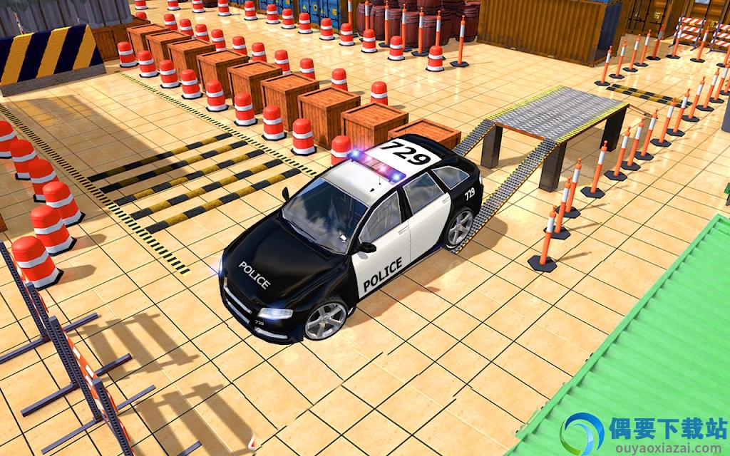 现代警车停车场3D(Modern Police Car Driver Parking 3d Game)