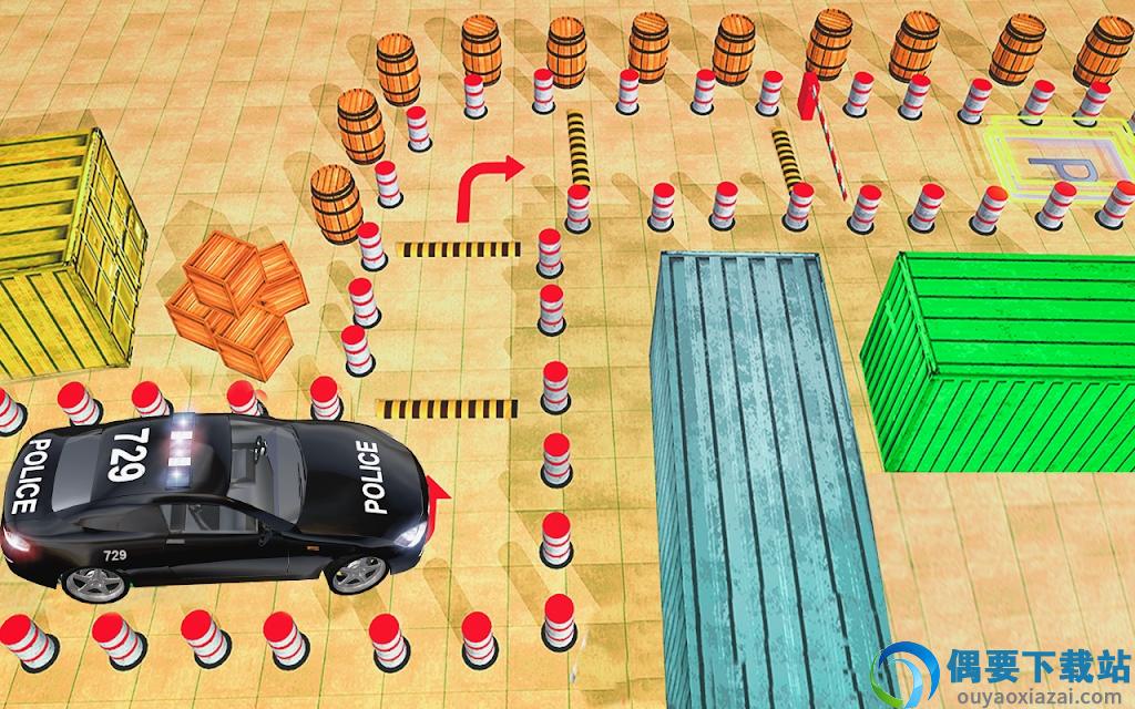 现代警车停车场3D(Modern Police Car Driver Parking 3d Game)