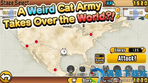 猫咪大战争无限罐头版可扭蛋最新版(The Battle Cats)
