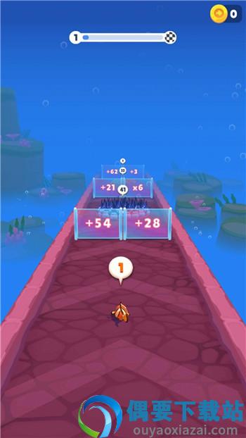 深海水母跑酷(Fish Run 3D Count Master)图1