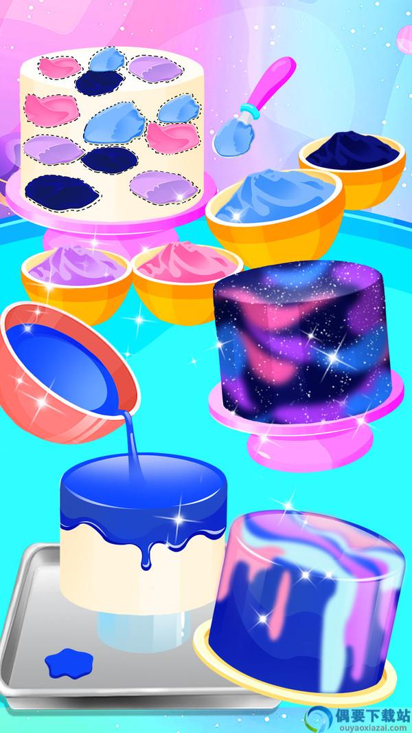 星空银河镜面蛋糕