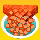 彩色立方体孔填充3D