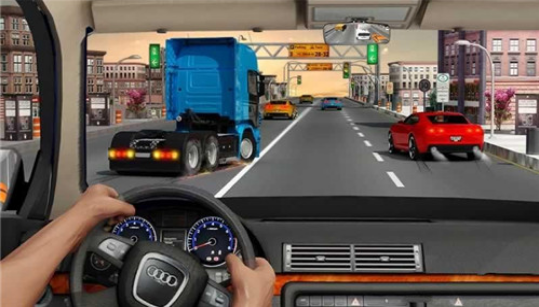 高速交通模拟驾驶(Traffic Highway Racer - Car Rider)截图1
