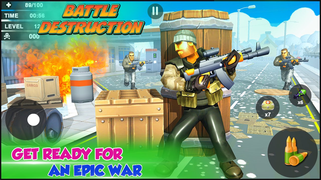 创意之战射击毁灭战场(Battlegrounds of Battle Destruction)截图1