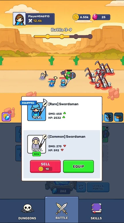 英雄传送门:放置RPG(Portal of Heroes: Idle RPG)游戏截图2
