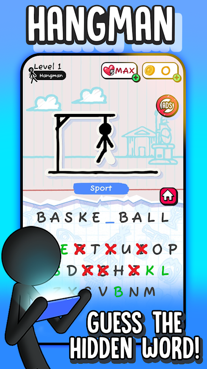 刽子手(Hangman)游戏截图3