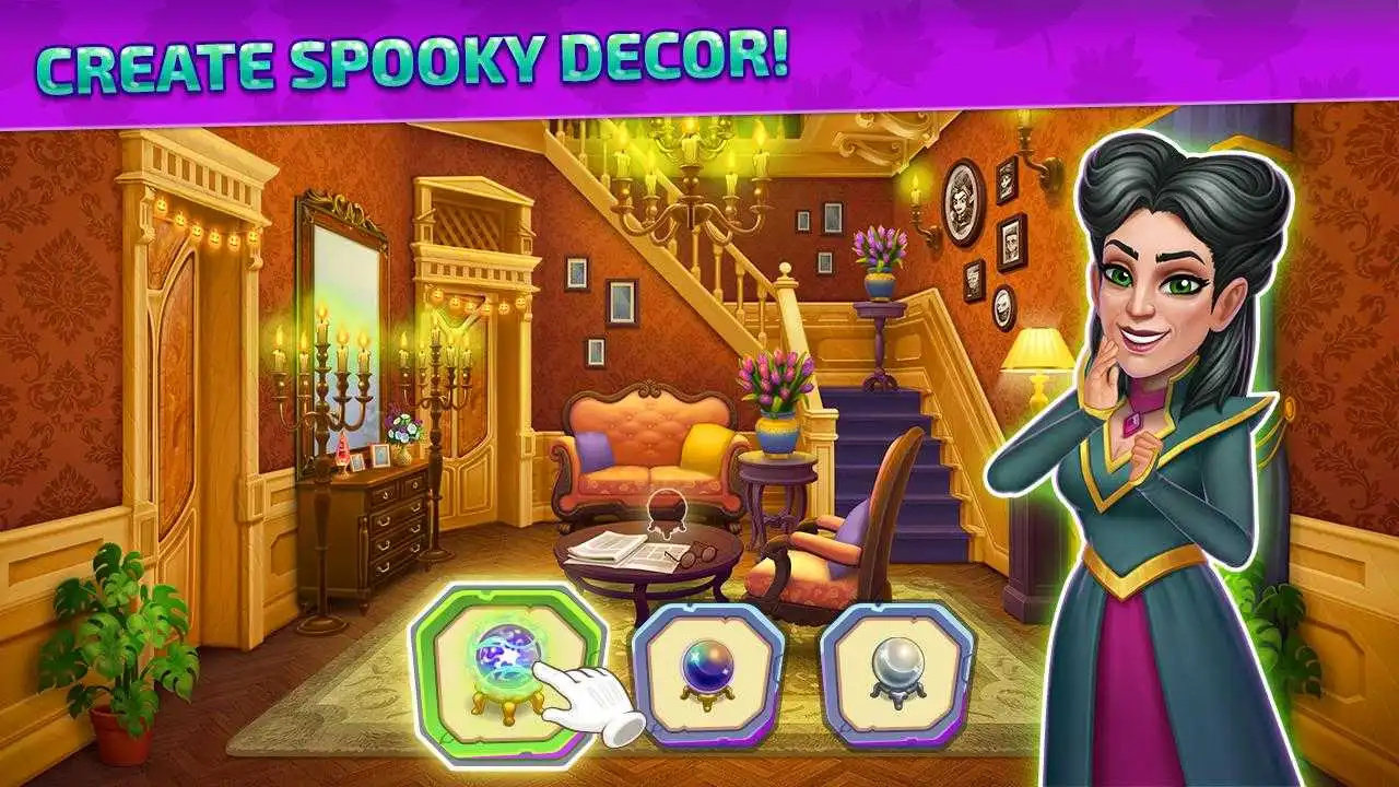 万圣节合并房屋设计（Halloween Merge: House Design）游戏-2