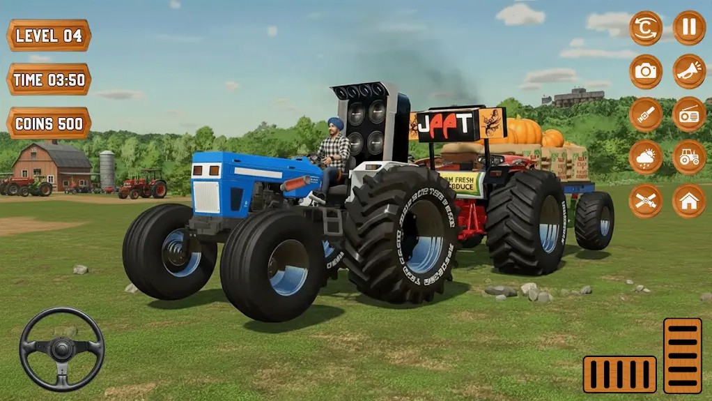 印式农场拖拉机3D(Desi Farming Indian Tractor 3D)游戏-2