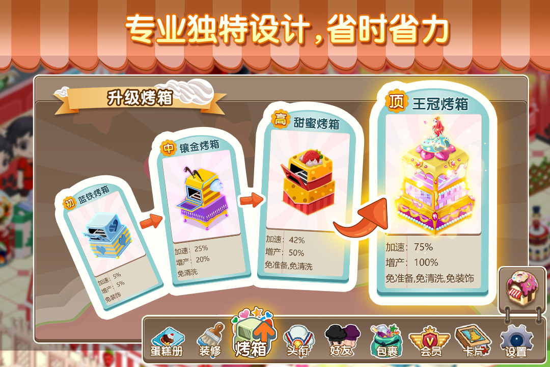 梦幻蛋糕店无限钻石金币破解版