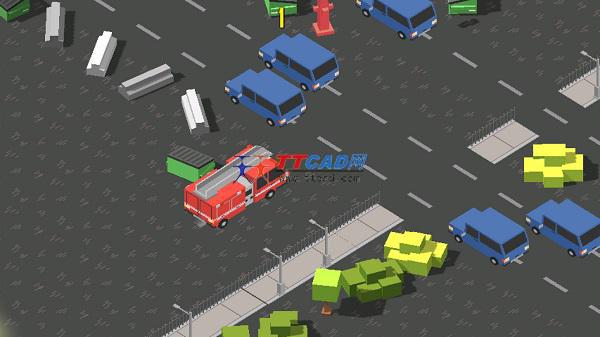 小车勇闯马路图2