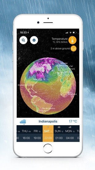 ventusky风雨气温图图1