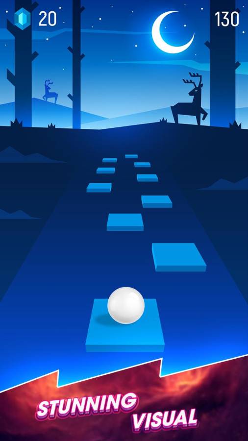 打败跳跃者TilesHop图1