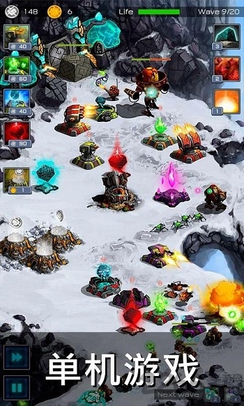 古文明星球防御战无限金币版图3