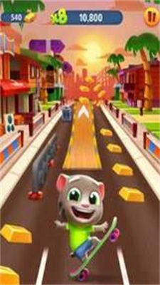 汤姆猫跑酷无限金币无限钻石破解版图2