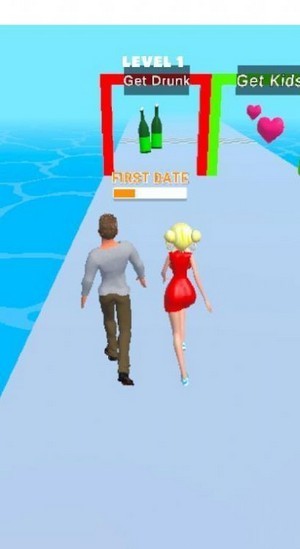 情侣赛跑3D图3