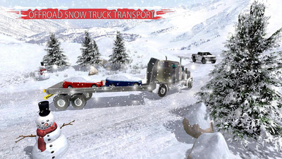 冬季雪卡车3D图1