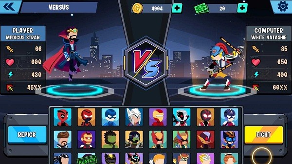 火柴人全明星乱斗安卓版StickmanHeroes图1