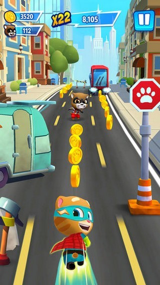 汤姆猫英雄跑酷无限金币破解版图4