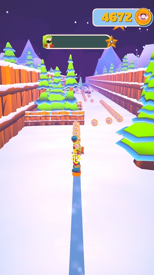 下雪滑雪板大师3D（Snowdown）图2