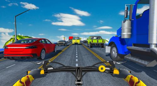 疯狂的交通自行车骑士3D（Endless Cycle Race）图2