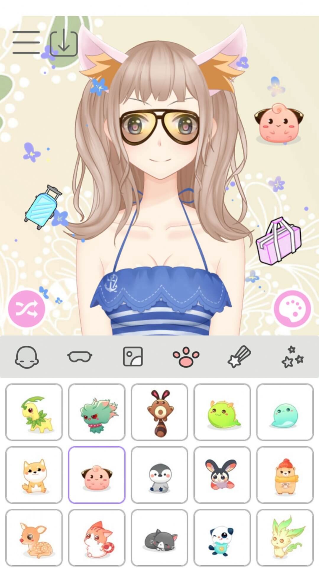 动漫女生换装游戏