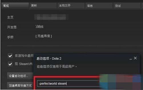 dota2国服启动项怎么设置