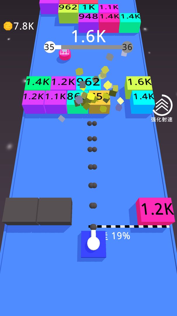 指尖坦克炮打方块游戏