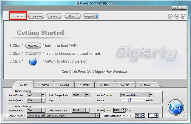 免费DVD转换软体WinX DVD Ripper