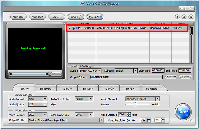 免费DVD转换软体WinX DVD Ripper