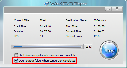 免费DVD转换软体WinX DVD Ripper