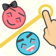 爱的球拔出别针图标