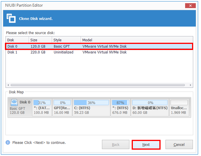 NIUBI Partition Editor 7.9.2复制硬碟