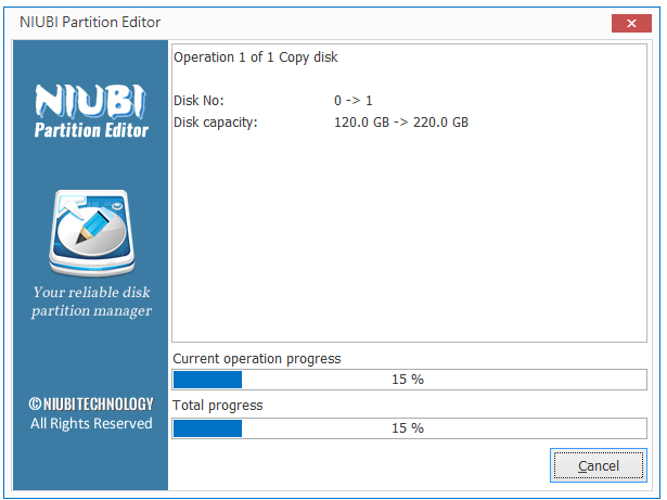 NIUBI Partition Editor 7.9.2复制硬碟