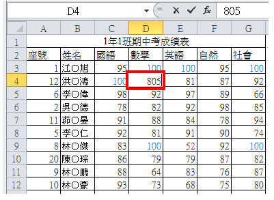 Excel 2010资料验证