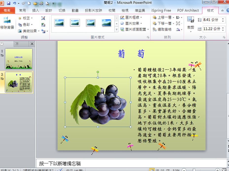 PowerPoint2010去除图片背景