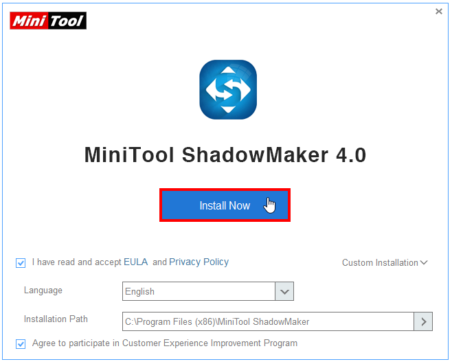 免费备份和还原软体MiniTool ShadowMaker Free