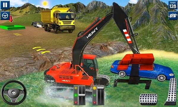 大力挖掘机卡车