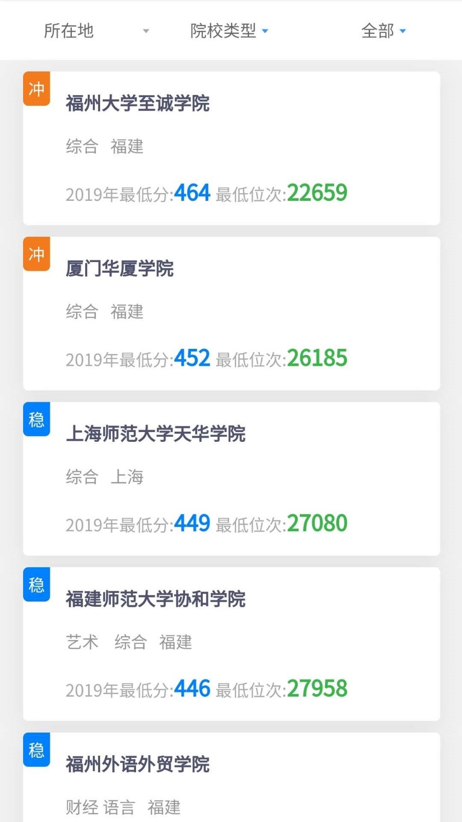 上大学高考志愿填报手机版图2