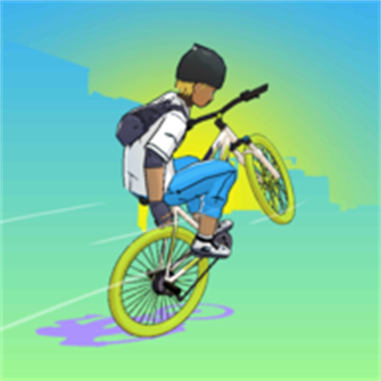 自行车少年图标