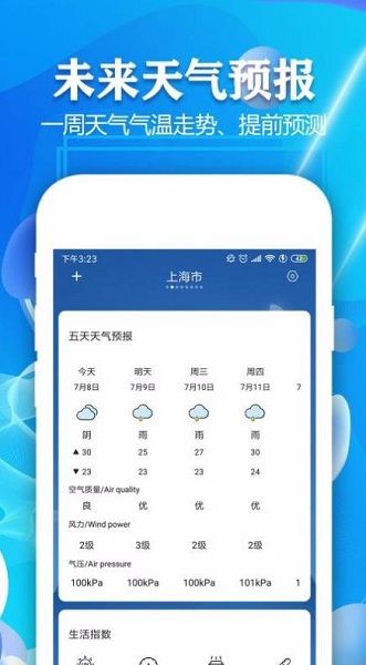 每刻天气预报截图2