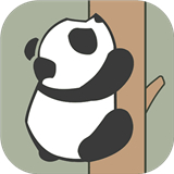 熊猫爬树图标