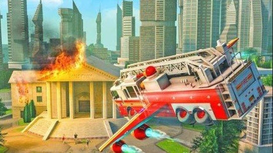 飞行消防车无限金币版图2