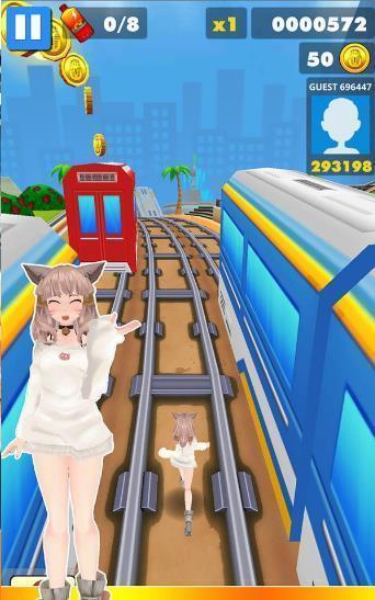 地铁美女跑酷