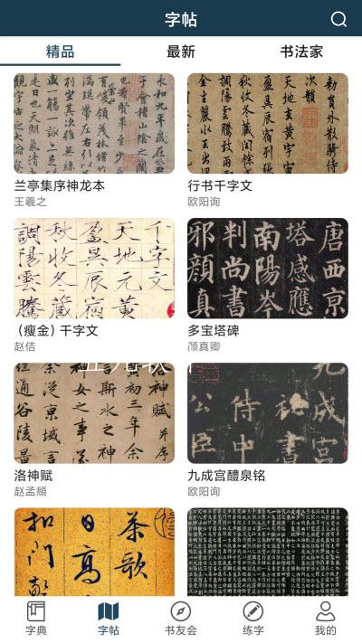 汉字书法字典app图1