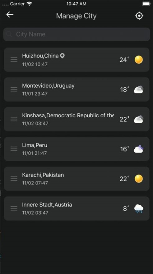 实时天气预报第3张截图