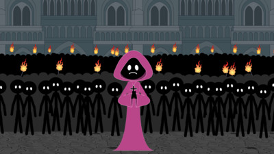 跳伞火柴人游戏